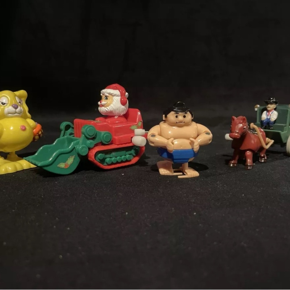 Lot Of 4 Wind Up Toys (Santa Does Not Work)